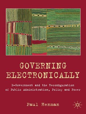 cover image of Governing Electronically